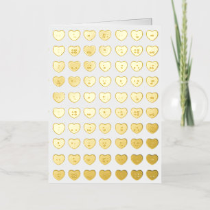 Schattigee girly leuk aangepaste conversatie snoep folie wenskaart