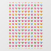 Schattigee girly leuke conversatie harten Valentij Raamsticker (Vel)