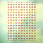 Schattigee girly leuke conversatie harten Valentij Raamsticker (Vel 3)