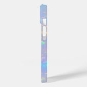 Schattigee Girly Luxury Navy Blue Holographic Mono Case-Mate iPhone Case (Achterkant / Links)