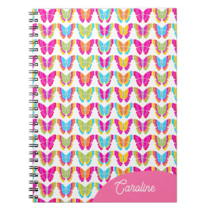 Schattigee Girly Multicolor Regenboog Vlinders Naa Notitieboek