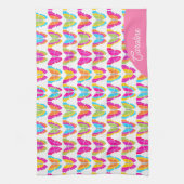 Schattigee Girly Multicolor Regenboog Vlinders Naa Theedoek (Verticaal)