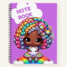 Schattigee girly notitieboek ontwerp / Chibi