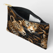 Schattigee Girly Oerwoud Wild Cheetah Cosmetic Bag Etui (Open)