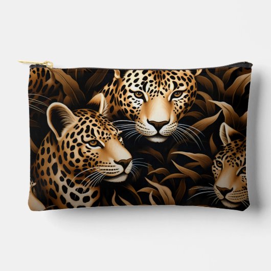 Schattigee Girly Oerwoud Wild Cheetah Cosmetic Bag Etui (Voorkant)