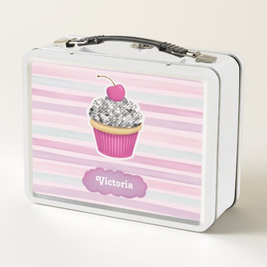 Schattigee Girly Pink Cupcake (Achterkant)