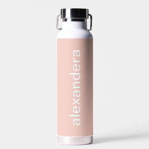 Schattigee Girly Pink gepersonaliseerde school Waterfles