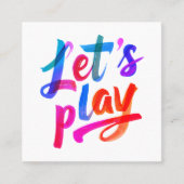 Schattigee Girly Pink Mama Calling Paint Script Fo Vierkante Visitekaartje (Voorkant)