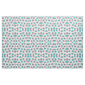 Schattigee Girly Retro 90s Palm Tree Doodles Patte Stof (Fat Quarter)