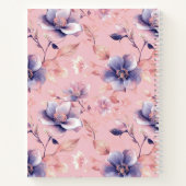 Schattigee Girly Roze Bloemschool Sociale Angst Notitieboek (Achterkant)