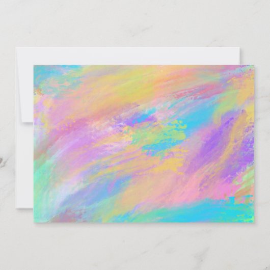 Schattigee Girly Roze Dansende Konijnen 1e Verjaar Kaart (Achterkant)