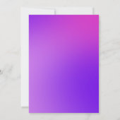 Schattigee Girly Roze Paarse Eenhoorn Fantasy Wate Kaart (Achterkant)