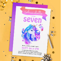 Schattigee Girly Roze Paarse Eenhoorn Fantasy Wate