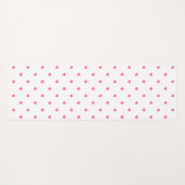 Schattigee Girly Roze & Wit gestippelde harten met Yogamat (Achterkant (horizontaal))