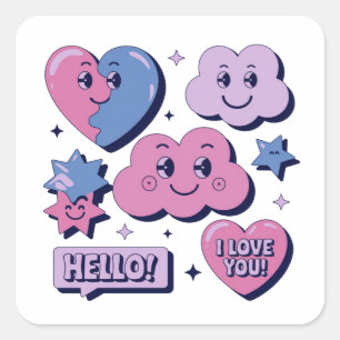 Schattigee girly stickers
