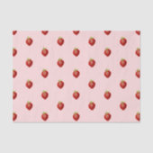 Schattigee Girly Strawberry Soft Pink Tissuepapier (Voorkant)