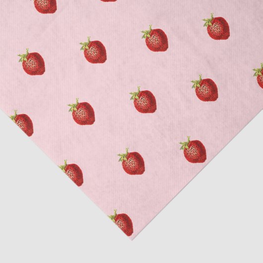 Schattigee Girly Strawberry Soft Pink Tissuepapier (Detail)