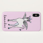 Schattigee girly Unicorn magie Case-Mate iPhone Case (Achterkant (horizontaal))