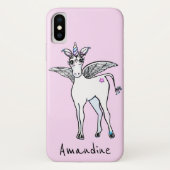Schattigee girly Unicorn magie Case-Mate iPhone Case (Achterkant)