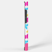 Schattigee Girly Vibrant Rainbow Butterfly Patroon Samsung Galaxy Hoesje (Rechterkant)