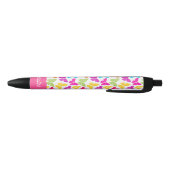 Schattigee Girly Vibrant Rainbow Butterfly Patroon Zwarte Inkt Pen (Bodem)