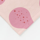 Schattigee Girly Vrouwelijke Pear Monogrammed Init Fleece Deken (Hoek)