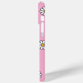 Schattigee girly witte daisy floral Case-Mate iPhone case (Achterkant / Links)