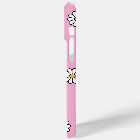 Schattigee girly witte daisy floral Case-Mate iPhone case (Achterkant / Links)