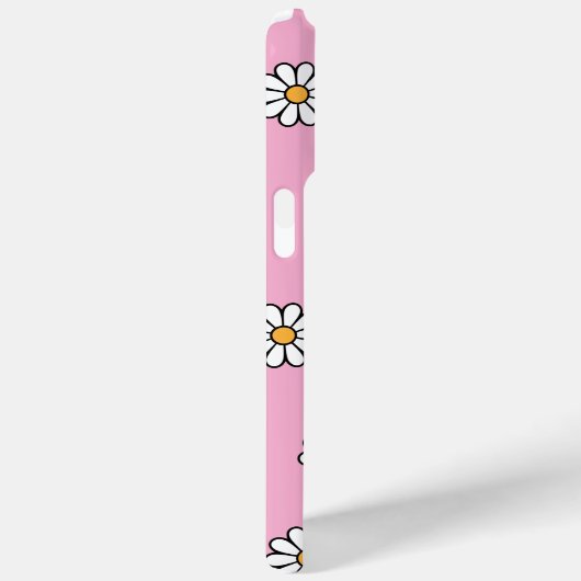 Schattigee girly witte daisy floral Case-Mate iPhone case (Achterkant / Rechts)