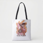 Schattigee Glam Witch Trick or treat Tote Bag (Voorkant)