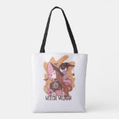 Schattigee Glam Witch Trick or treat Tote Bag (Achterkant)