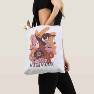 Schattigee Glam Witch Trick or treat Tote Bag