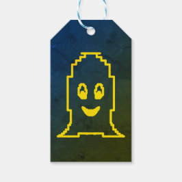 Schattigee glimlachende geest cadeaulabel