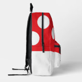 Schattigee glimlachende paddestoel gepersonaliseer bedrukte rugzak (Links)