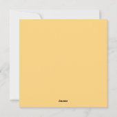 Schattigee glimlachende pompoenillustratie feestdagenkaart (Achterkant)