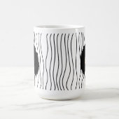 Schattigee glimmende vrouw gestreepte Mok. Kies uw Koffiemok (Center)