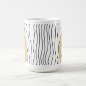 Schattigee glimmende vrouw gestreepte Mok. Kies uw Koffiemok (Center)