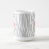 Schattigee glimmende vrouw gestreepte Mok. Kies uw Koffiemok (Center)