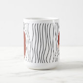 Schattigee glimmende vrouw gestreepte Mok. Kies uw Koffiemok (Center)