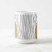 Schattigee glimmende vrouw gestreepte Mok. Kies uw Koffiemok (Center)