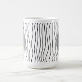 Schattigee glimmende vrouw gestreepte Mok. Kies uw Koffiemok (Center)