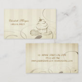 Schattigee Glitter Cupcake Whisk Bakkerij Visitekaartje (Voorkant / Achterkant)