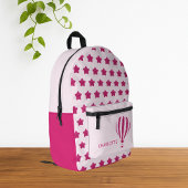 Schattigee Glitter Hot Pink Terug naar school Bedrukte Rugzak