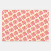 Schattigee Glitter Lucky Clover Roze Blauw Beige Inpakpapier Vel (Voorkant 3)