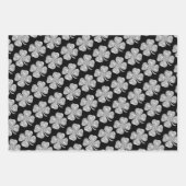 Schattigee Glitter Lucky Clover Roze Zwart Beige Inpakpapier Vel (Voorkant 3)