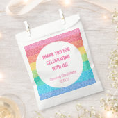 Schattigee glitter regenboog aangepaste verjaardag bedankzakje (Geknipt)