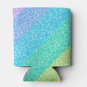 Schattigee Glitter Regenboog Kleurrijke Custom Ver Blikjeskoeler (Achterkant)