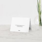 *~* Schattigee Glitter Zeemeermin Baby shower Dank Bedankkaart (Achterkant)