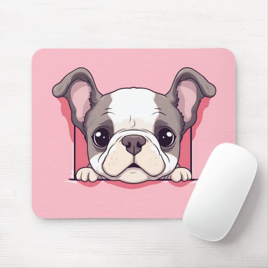 Schattigee gluiperende buldog muismat (Met muis)