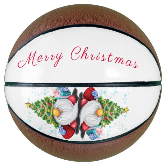 Schattigee Gnome Christmas Basketball Basketbal (Voorkant)